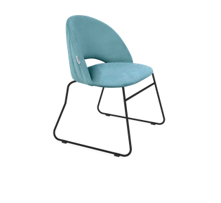 Обеденный стул SHT-ST34-1 / SHT-S167 (голубая пастель/черный муар) в Элисте