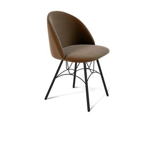 Обеденный стул SHT-ST35 / SHT-S100 (кофейный ликер/черный муар) в Элисте