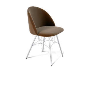 Обеденный стул SHT-ST35 / SHT-S100 (кофейный ликер/хром лак) в Элисте