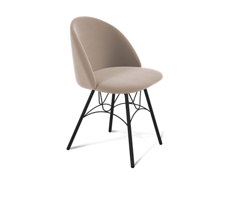 Обеденный стул SHT-ST35 / SHT-S100 (латте/черный муар) в Элисте - изображение
