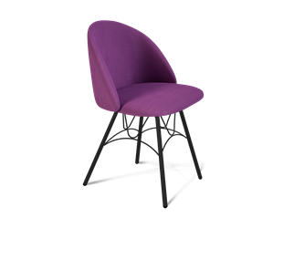 Обеденный стул SHT-ST35 / SHT-S100 (ягодное варенье/черный муар) в Элисте