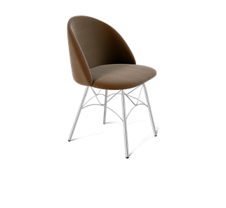Обеденный стул SHT-ST35 / SHT-S107 (кофейный ликер/хром лак) в Элисте