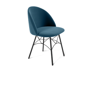 Обеденный стул SHT-ST35 / SHT-S107 (тихий океан/черный муар) в Элисте