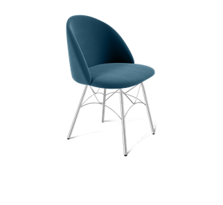 Обеденный стул SHT-ST35 / SHT-S107 (тихий океан/хром лак) в Элисте