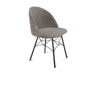 Обеденный стул SHT-ST35 / SHT-S107 (тростниковый сахар/черный муар) в Элисте