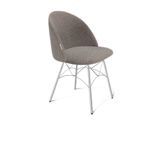 Обеденный стул SHT-ST35 / SHT-S107 (тростниковый сахар/хром лак) в Элисте