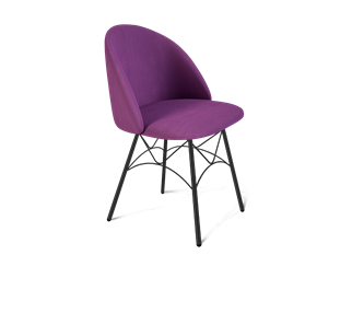 Обеденный стул SHT-ST35 / SHT-S107 (ягодное варенье/черный муар) в Элисте