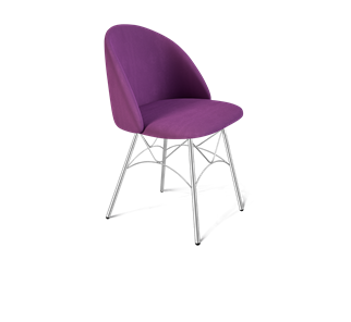 Обеденный стул SHT-ST35 / SHT-S107 (ягодное варенье/хром лак) в Элисте