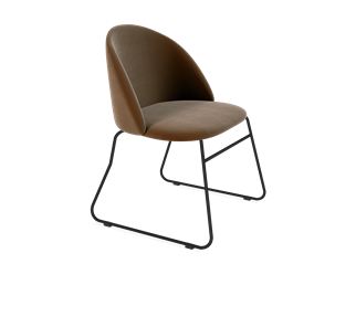 Обеденный стул SHT-ST35 / SHT-S167 (кофейный ликер/черный муар) в Элисте