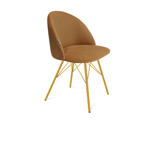 Обеденный стул SHT-ST35 / SHT-S37 (горчичный/золото) в Элисте