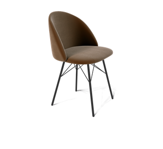 Обеденный стул SHT-ST35 / SHT-S64 (кофейный ликер/черный муар) в Элисте