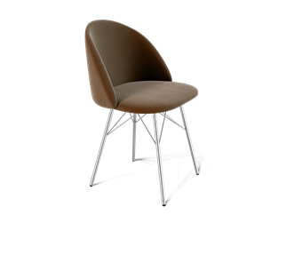 Обеденный стул SHT-ST35 / SHT-S64 (кофейный ликер/хром лак) в Элисте