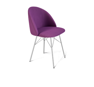 Обеденный стул SHT-ST35 / SHT-S64 (ягодное варенье/хром лак) в Элисте