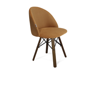 Обеденный стул SHT-ST35 / SHT-S70 (горчичный/темный орех/черный муар) в Элисте