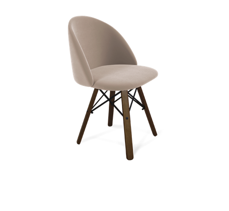 Обеденный стул SHT-ST35 / SHT-S70 (латте/темный орех/черный муар) в Элисте - изображение