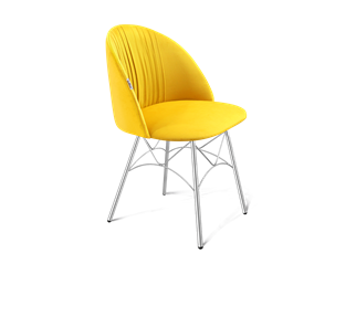 Обеденный стул SHT-ST35-1 / SHT-S107 (имперский жёлтый/хром лак) в Элисте