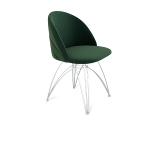 Обеденный стул SHT-ST35-2 / SHT-S112 (лиственно-зеленый/хром лак) в Элисте