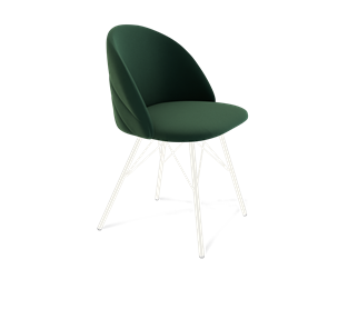 Обеденный стул SHT-ST35-2 / SHT-S37 (лиственно-зеленый/белый муар) в Элисте