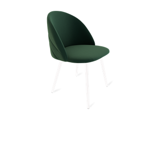 Обеденный стул SHT-ST35-2 / SHT-S95-1 (лиственно-зеленый/белый муар) в Элисте