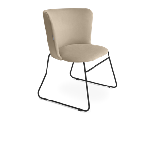 Обеденный стул SHT-ST36 / SHT-S145-2 (ванильный крем/черный муар) в Элисте