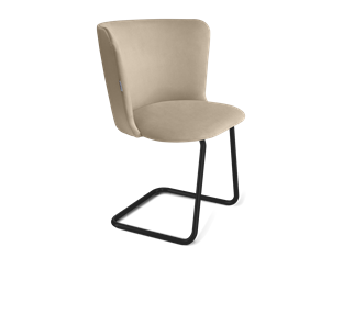 Обеденный стул SHT-ST36 / SHT-S45-1 (ванильный крем/черный муар) в Элисте