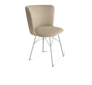 Обеденный стул SHT-ST36 / SHT-S64 (ванильный крем/хром лак) в Элисте