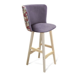 Барный стул SHT-ST36-4 / SHT-S65 (сумеречная орхидея/прозрачный лак) в Элисте