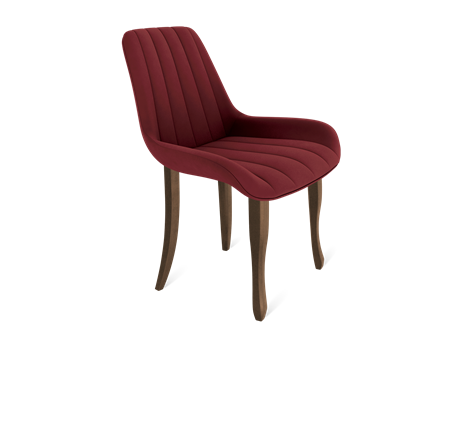 Обеденный стул SHT-ST37 / SHT-S122 (рубиновое вино/темный орех/черный муар) в Элисте - изображение