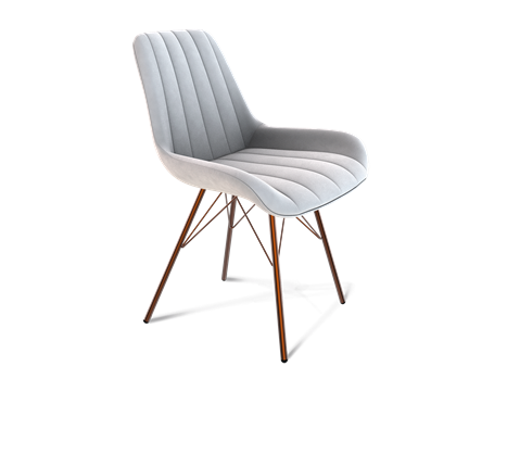 Обеденный стул SHT-ST37 / SHT-S37 (серое облако/медный металлик) в Элисте - изображение