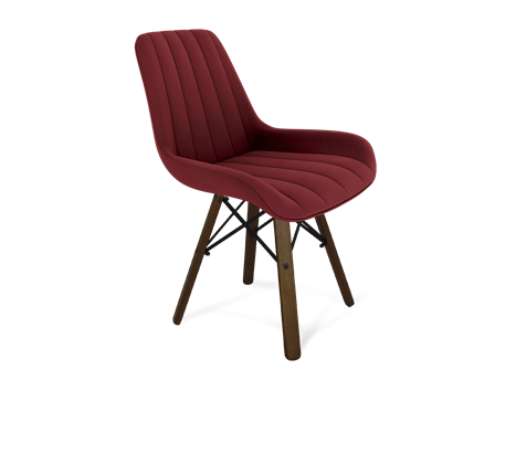 Обеденный стул SHT-ST37 / SHT-S70 (рубиновое вино/темный орех/черный муар) в Элисте - изображение