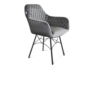 Обеденный стул SHT-ST38 / SHT-S107 (угольно-серый/черный муар) в Элисте