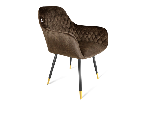 Обеденный стул SHT-ST38 / SHT-S95-1 (кофейный трюфель/черный муар/золото) в Элисте - изображение
