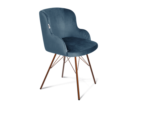 Обеденный стул SHT-ST39 / SHT-S37 (тихий океан/медный металлик) в Элисте - изображение