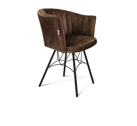 Обеденный стул SHT-ST42-1 / SHT-S100 (кофейный трюфель/черный муар) в Элисте - изображение