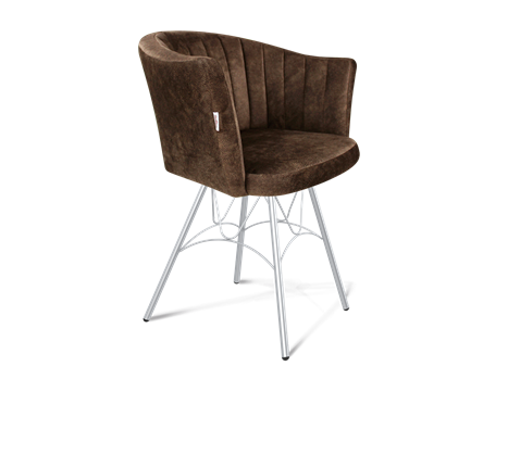 Обеденный стул SHT-ST42-1 / SHT-S100 (кофейный трюфель/хром лак) в Элисте - изображение