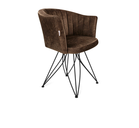 Обеденный стул SHT-ST42-1 / SHT-S113 (кофейный трюфель/черный муар) в Элисте - изображение