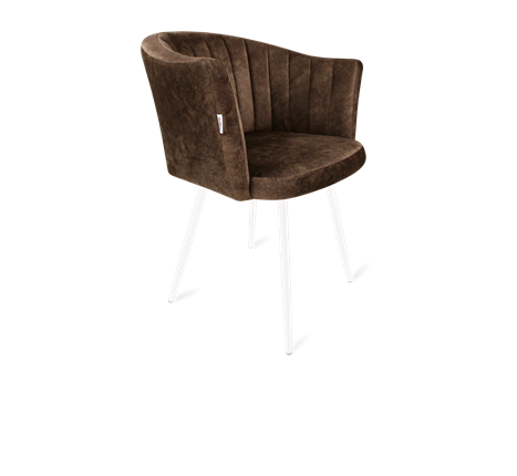 Обеденный стул SHT-ST42-1 / SHT-S95-1 (кофейный трюфель/белый муар) в Элисте - изображение