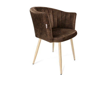 Обеденный стул SHT-ST42-1 / SHT-S95-WН (кофейный трюфель/черный муар) в Элисте - изображение
