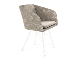 Обеденный стул SHT-ST43-1 / SHT-S37 (карамельный латте/белый муар) в Элисте