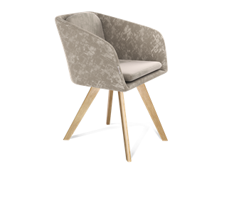 Обеденный стул SHT-ST43-1 / SHT-S39 (карамельный латте/прозрачный лак) в Элисте