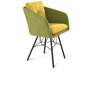 Обеденный стул SHT-ST43-2 / SHT-S100 (фисташковый десерт/черный муар) в Элисте - предосмотр