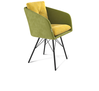 Обеденный стул SHT-ST43-2 / SHT-S37 (фисташковый десерт/черный муар) в Элисте - предосмотр