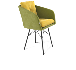 Обеденный стул SHT-ST43-2 / SHT-S64 (фисташковый десерт/черный муар) в Элисте