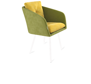 Обеденный стул SHT-ST43-2 / SHT-S95-1 (фисташковый десерт/белый муар) в Элисте