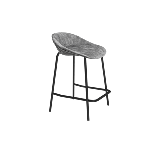 Полубарный стул SHT-ST19-SF1 / SHT-S29P-1 (дымный/черный муар) в Элисте - предосмотр