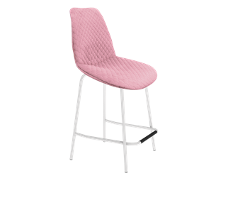 Полубарный стул SHT-ST29-С22 / SHT-S29P-1 (розовый зефир/белый муар) в Элисте - предосмотр