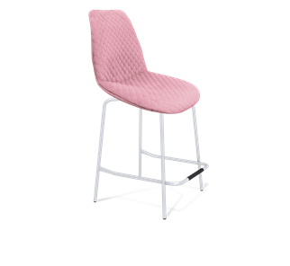 Полубарный стул SHT-ST29-С22 / SHT-S29P-1 (розовый зефир/хром лак) в Элисте - предосмотр