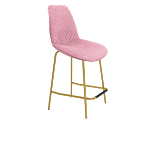 Полубарный стул SHT-ST29-С22 / SHT-S29P-1 (розовый зефир/золото) в Элисте