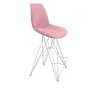 Полубарный стул SHT-ST29-С22 / SHT-S66-1 (розовый зефир/хром лак) в Элисте
