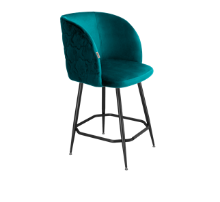 Полубарный стул SHT-ST33-1 / SHT-S148-1 (альпийский бирюзовый/черный муар/золото) в Элисте